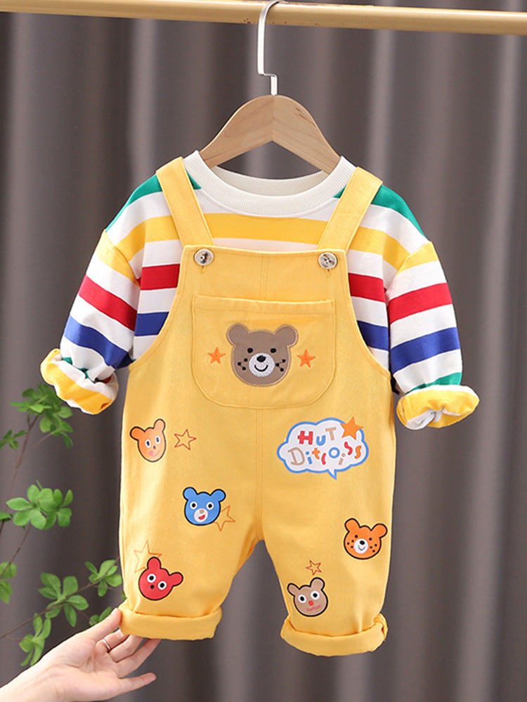Little Bear Overalls Set