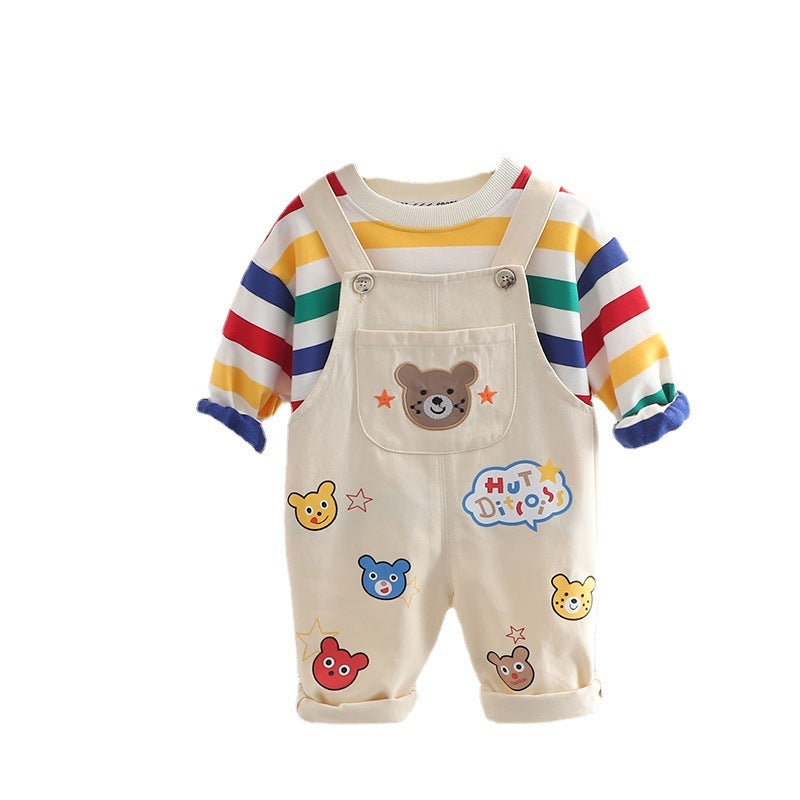 Little Bear Overalls Set