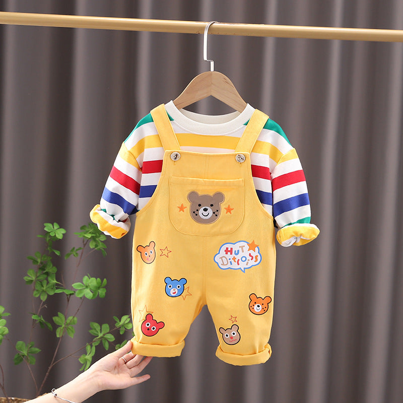 Little Bear Overalls Set
