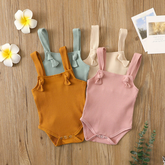 Little Sunbeam Ribbed Romper