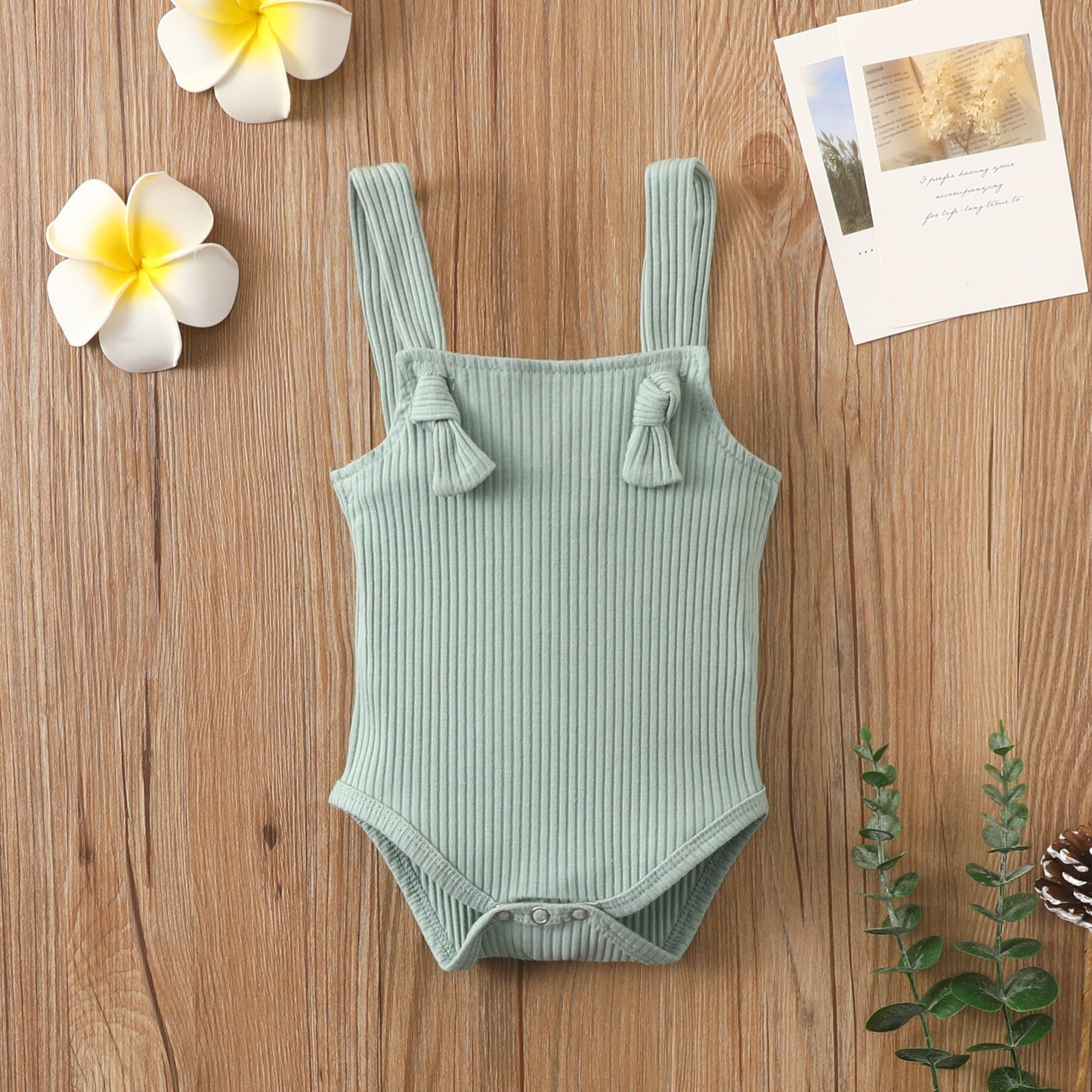 Little Sunbeam Ribbed Romper