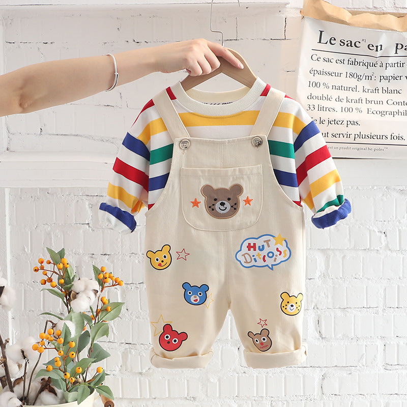 Little Bear Overalls Set