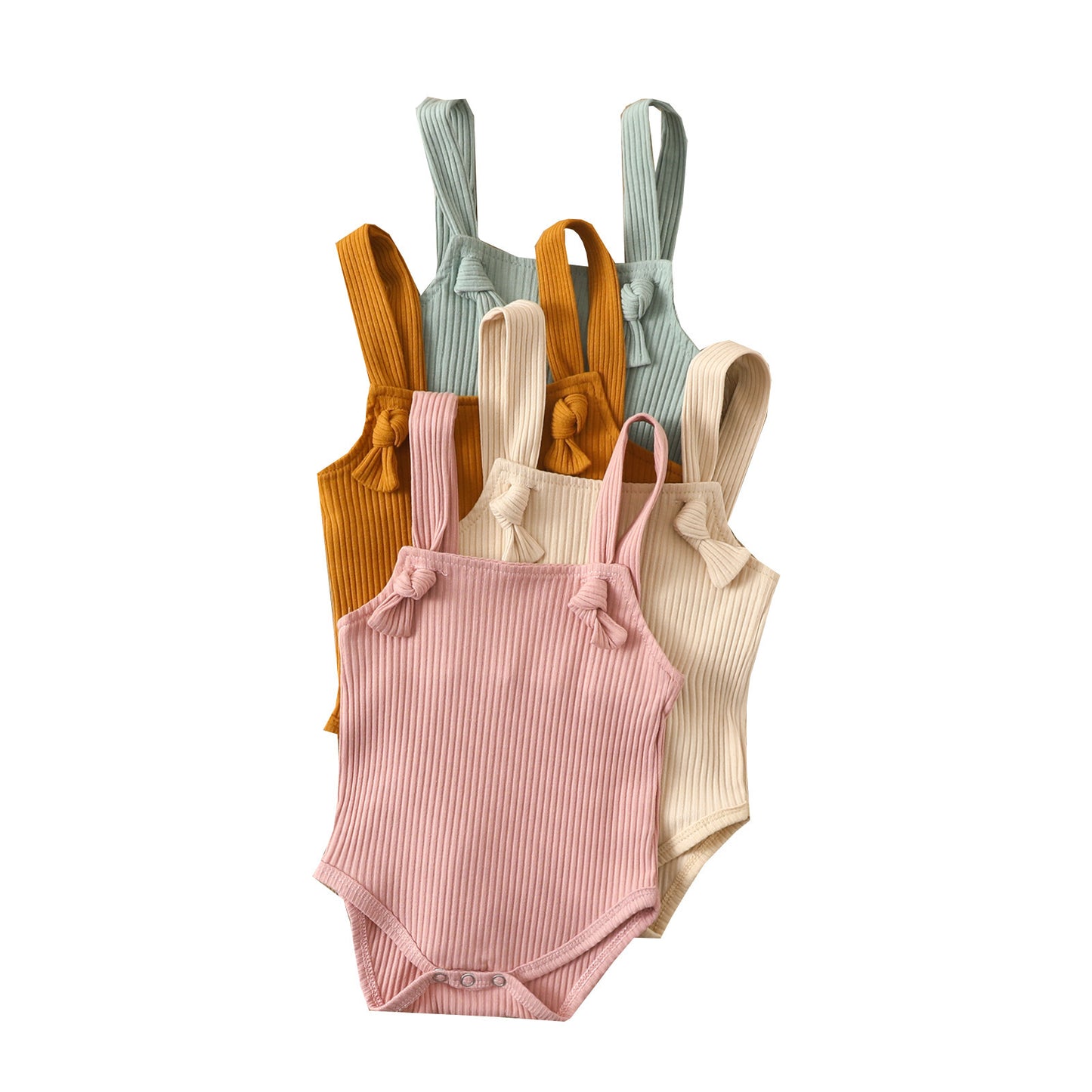 Little Sunbeam Ribbed Romper