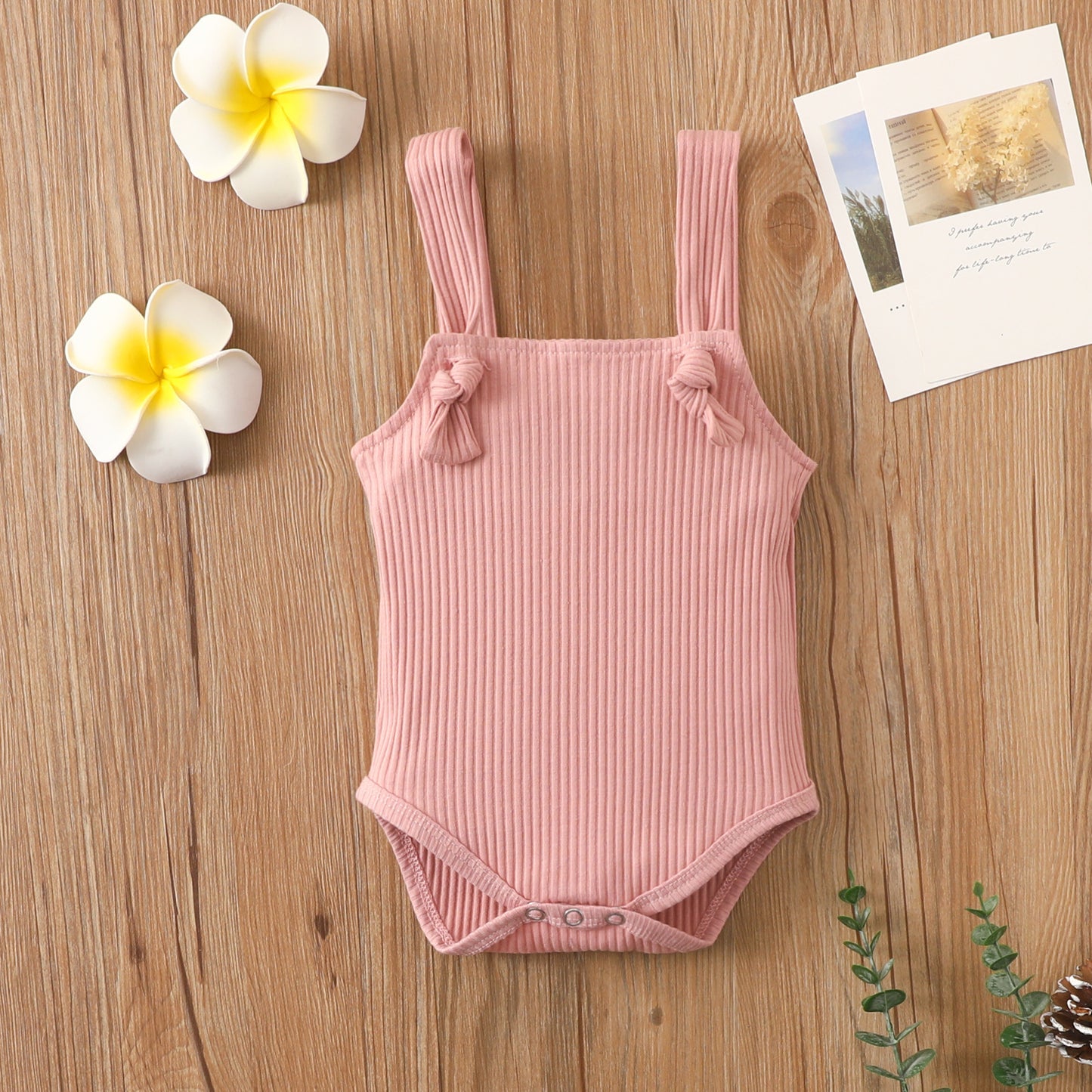 Little Sunbeam Ribbed Romper