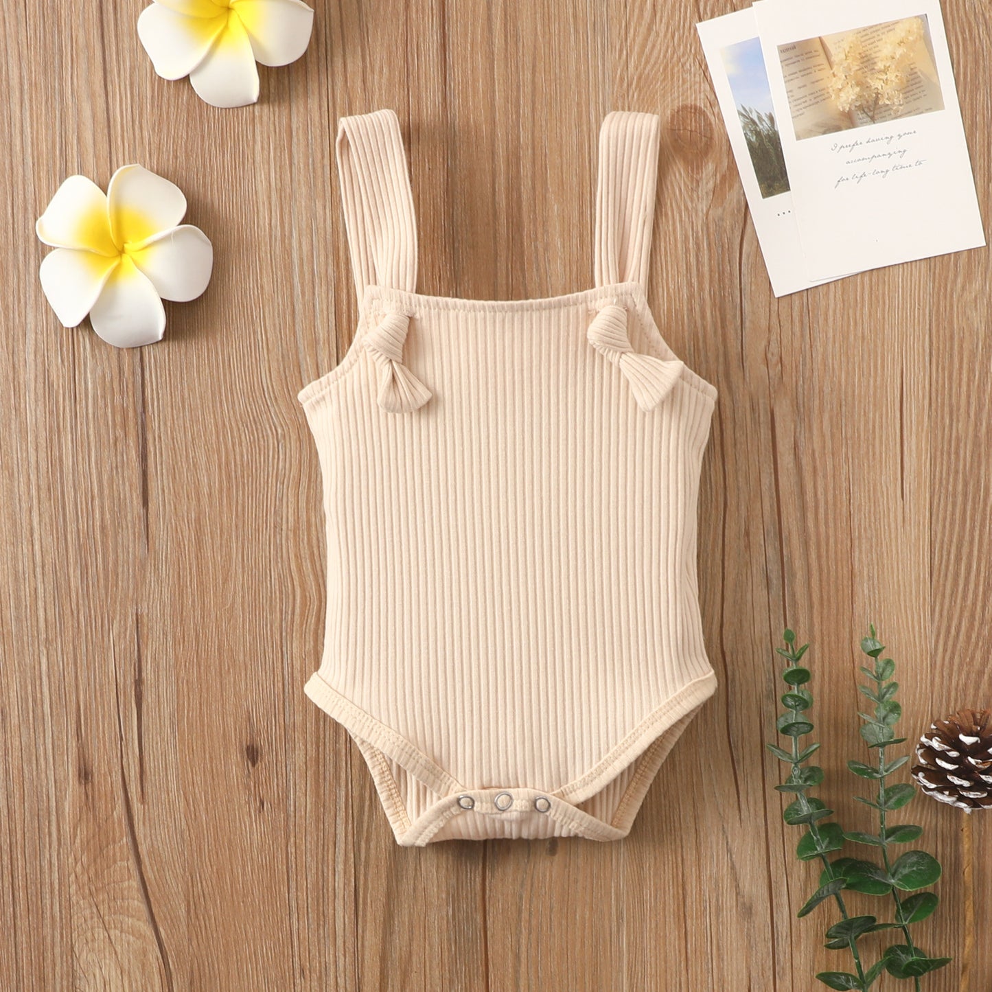 Little Sunbeam Ribbed Romper